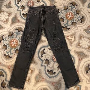 American Eagle, Mens Jeans, next Level flex, slim, black, distressed